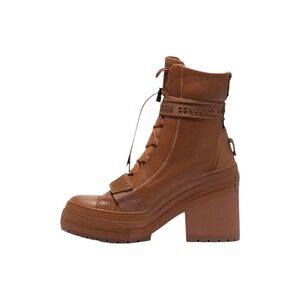 Converse‎ Chuck Taylor Chunky Leather Heeld Platformed Leather Boots sz 5.5